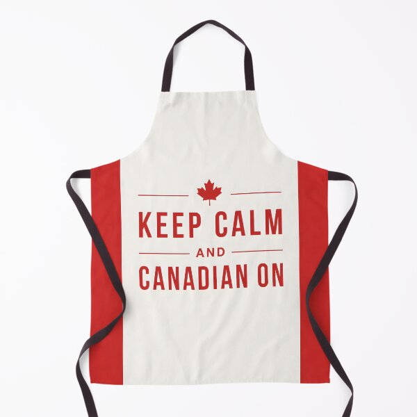 Item preview, Keep Calm and Canadian On - Retro Canada Flag Parody designed and sold by Sybille-Yates.