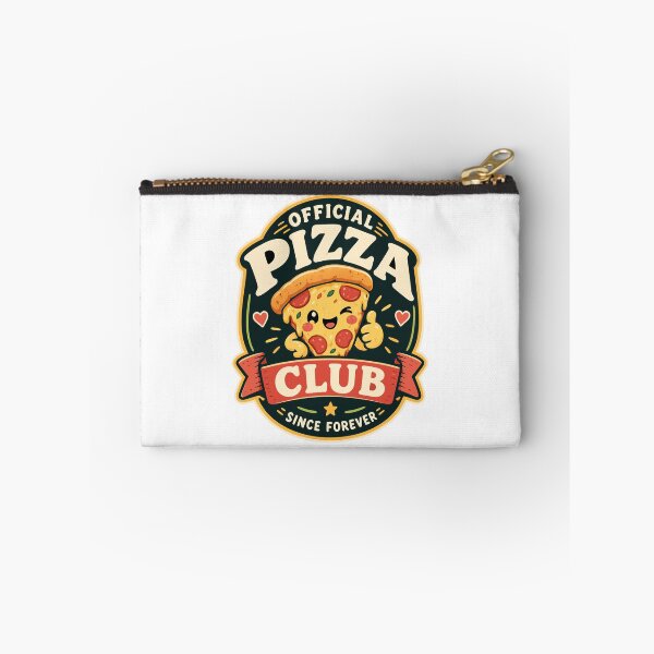 Item preview, Official Pizza Club Sticker, Cute Retro Pizza Lover Badge, Vintage Kawaii Food Design designed and sold by happyrays.