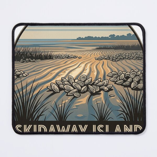Item preview, Skidaway Island Intertidal Oyster Flat Georgia Sticker designed and sold by DetourDgn.