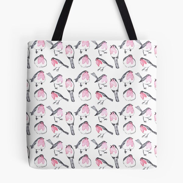 Item preview, European Robin Bird stamp pattern designed and sold by EllenorMererid.