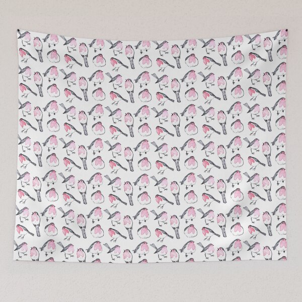 Item preview, European Robin Bird stamp pattern designed and sold by EllenorMererid.