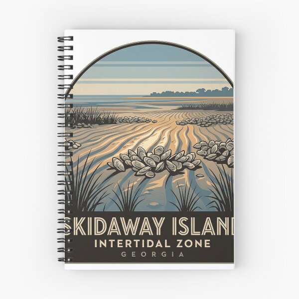 Item preview, Skidaway Island Intertidal Oyster Flat Georgia Sticker designed and sold by DetourDgn.