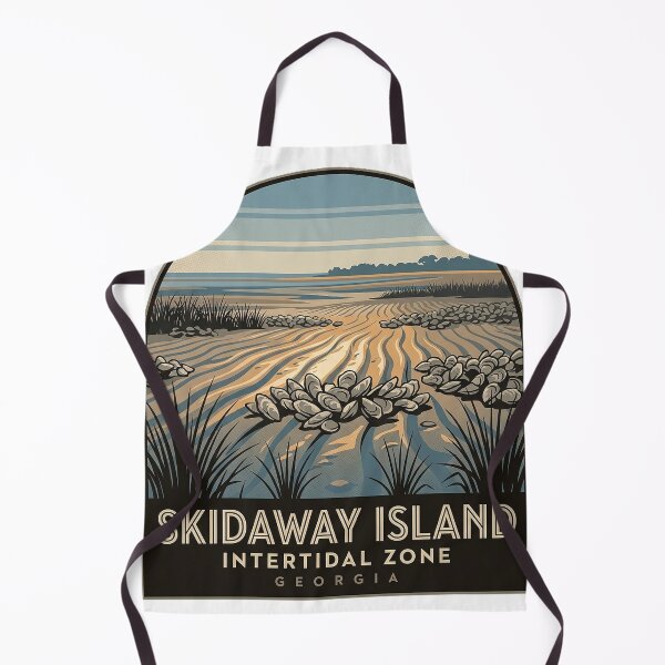 Item preview, Skidaway Island Intertidal Oyster Flat Georgia Sticker designed and sold by DetourDgn.