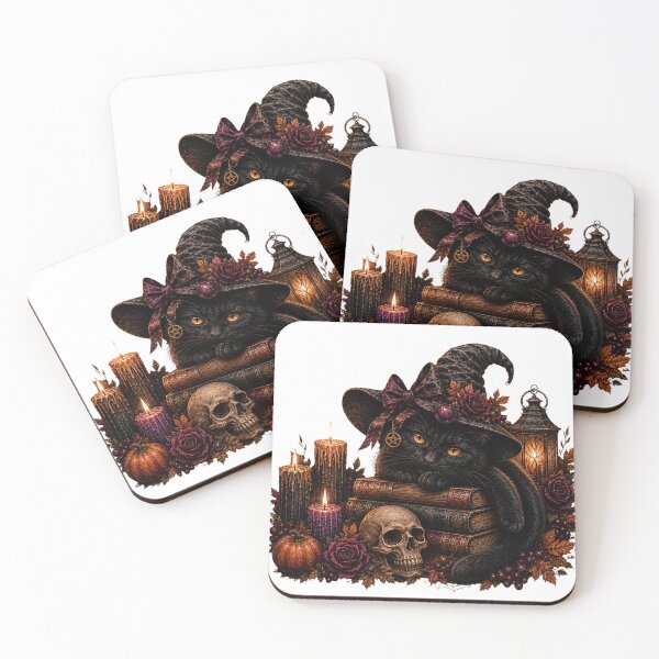 Item preview, Witchy Black Cat Gothic Halloween designed and sold by Gapanaart.