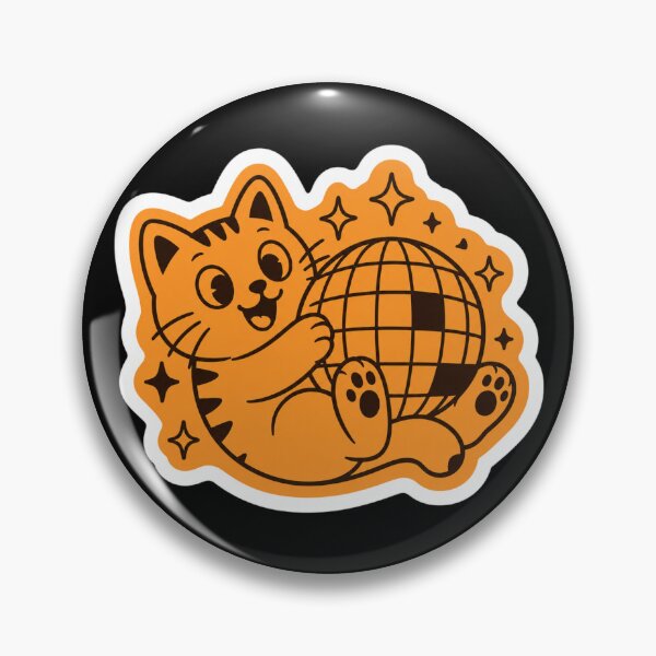 Item preview, Kawaii Orange Lucky Cat Peace Sign Winking Neko Sticker designed and sold by Vision Crafted.