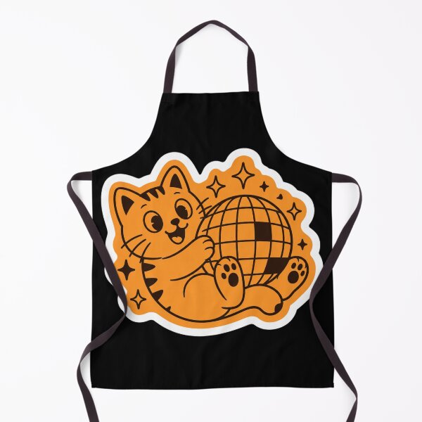 Item preview, Kawaii Orange Lucky Cat Peace Sign Winking Neko Sticker designed and sold by Vision Crafted.