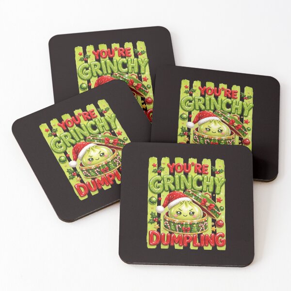Item preview, Striped Festive Grinchy Dumpling Christmas designed and sold by ImeldaSparks.