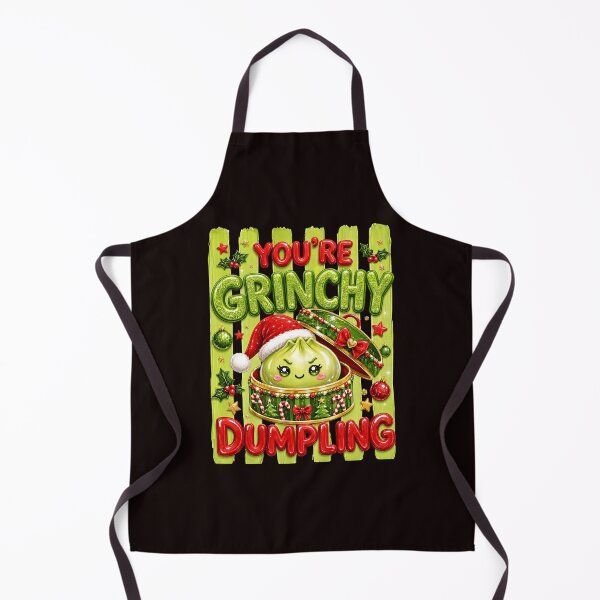 Item preview, Striped Festive Grinchy Dumpling Christmas designed and sold by ImeldaSparks.