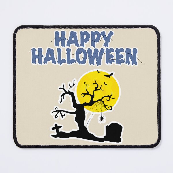 Item preview, Spooky Tree Silhouette with Yellow Full Moon Halloween Graphic designed and sold by Arts17N.