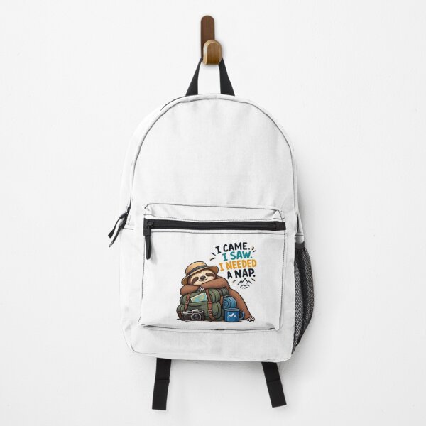 Item preview, I Came I Saw I Needed a Nap – Funny Travel Sloth Design designed and sold by findsbycoco.