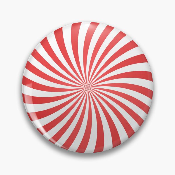 Item preview, Red and White Hypnotic Spiral - Psychedelic Optical Illusion Pattern designed and sold by Elite Wall Art.