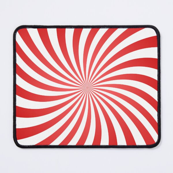 Item preview, Red and White Hypnotic Spiral - Psychedelic Optical Illusion Pattern designed and sold by Elite Wall Art.