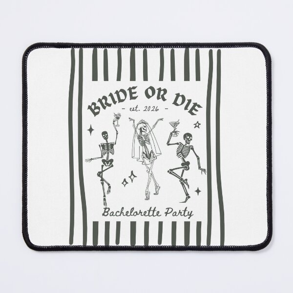 Item preview, Bride or Die Skeletons Marriage Halloween Bachelorette Party designed and sold by nryum.