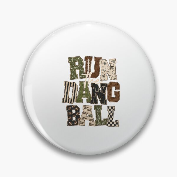 Item preview, Run the Dang Ball Football Patchwork designed and sold by ImeldaSparks.
