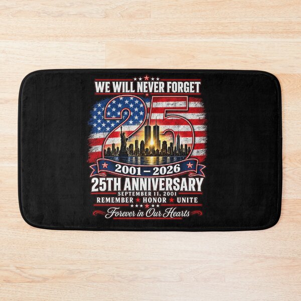 Item preview, 25th Anniversary September 11 2001 Memorial Day USA Flag designed and sold by MarlaMaloneShop.