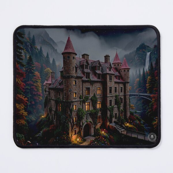 Item preview, Medieval Starry Night Castle - Fairytale Forest Art designed and sold by Vhelir-Art.