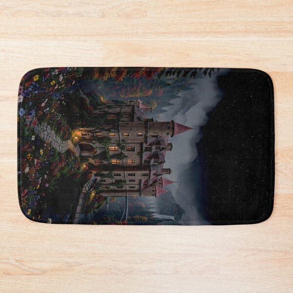 Item preview, Medieval Starry Night Castle - Fairytale Forest Art designed and sold by Vhelir-Art.