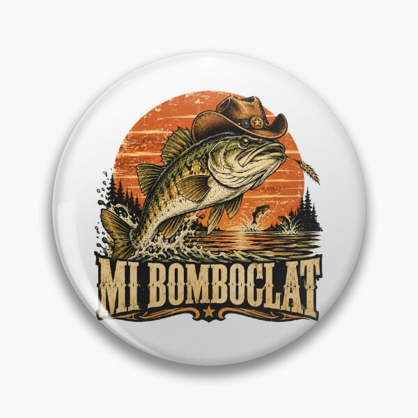 Item preview, Mi Bomboclat Bass Fish – Funny Vintage Fishing Graphic designed and sold by WILLIAMS-BR.