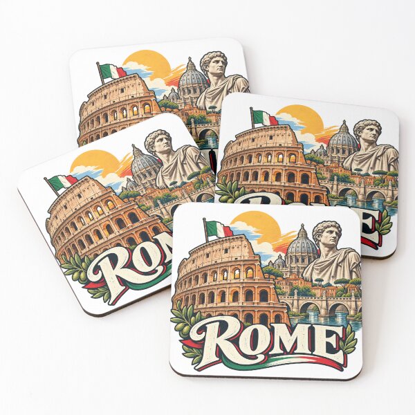 Item preview, Rome Italy – Vintage Italian Travel Art designed and sold by 50Pxels.
