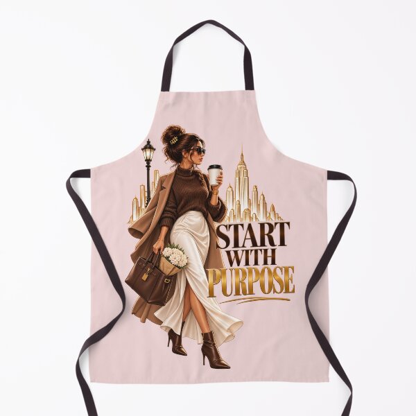 Item preview, Start with purpose - chic boss babe & city skyline designed and sold by ElleMind.