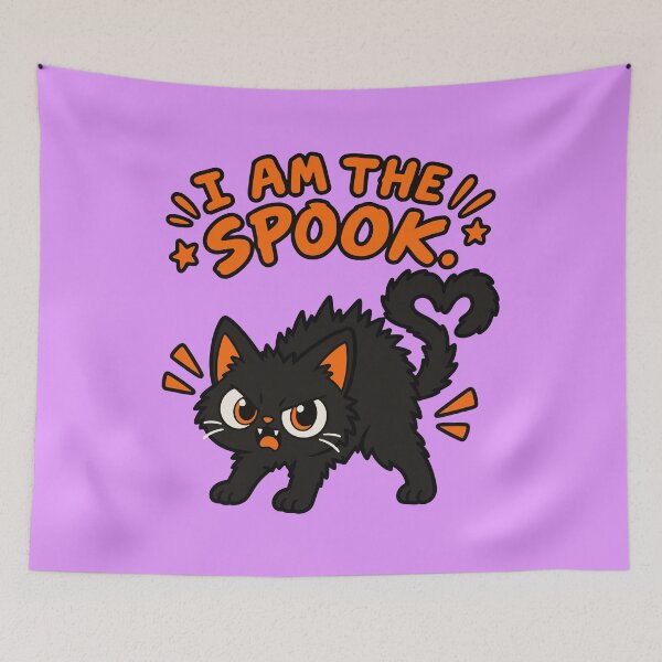 Item preview, I Am the Spook Black Cat Halloween designed and sold by MewMade.