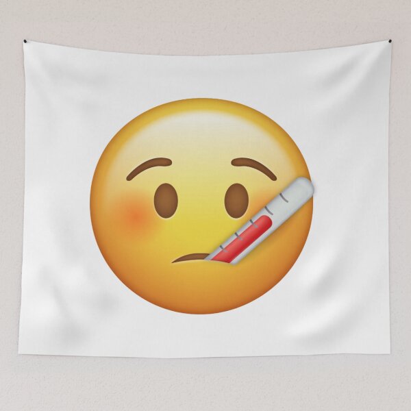 Item preview, Cute Unwell Face Emoji With Thermometer designed and sold by Tom-Riley.
