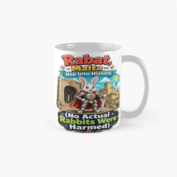 Item preview, Rabat Malta Hop Into History Knight Rabbit Travel Graphic designed and sold by Sushikidsntoddlers.