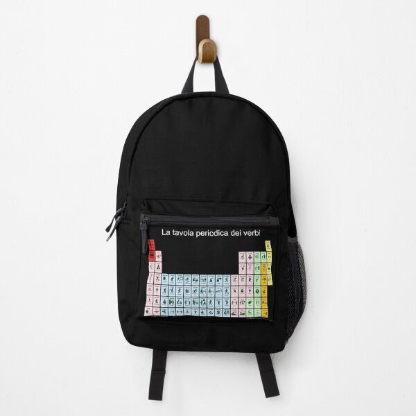 Item preview, A playful visual periodic table of Italian verbs - white letters designed and sold by VerbaDidactica.