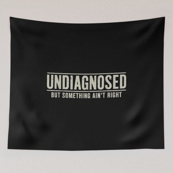 Item preview, Funny Sarcastic Something Isn't Right Dark Humor Typography Graphic designed and sold by Nekoojimeo.