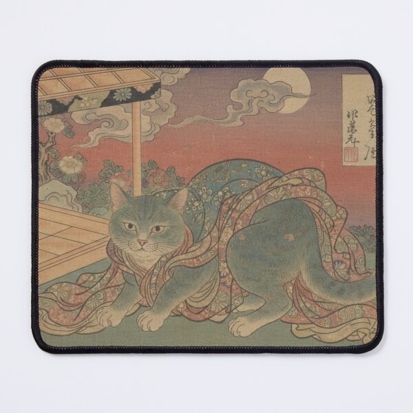 Artikelvorschau, Cat Shunga im japanischen Stil #2 entworfen und verkauft von NickWhittleArt.