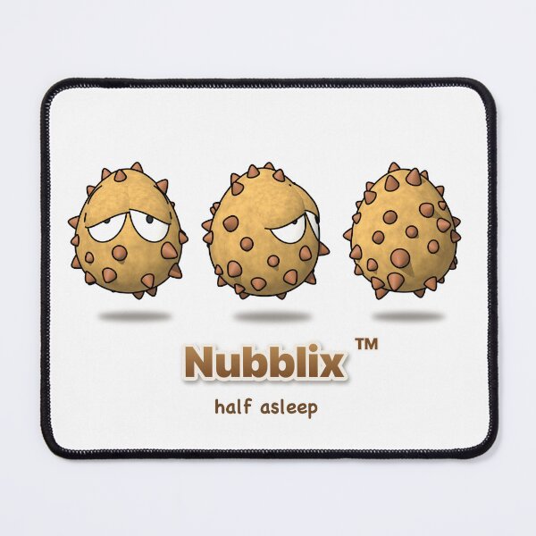 Item preview, Nubblix Half Asleep — Cute Monster Turnaround designed and sold by NubblixStudio.