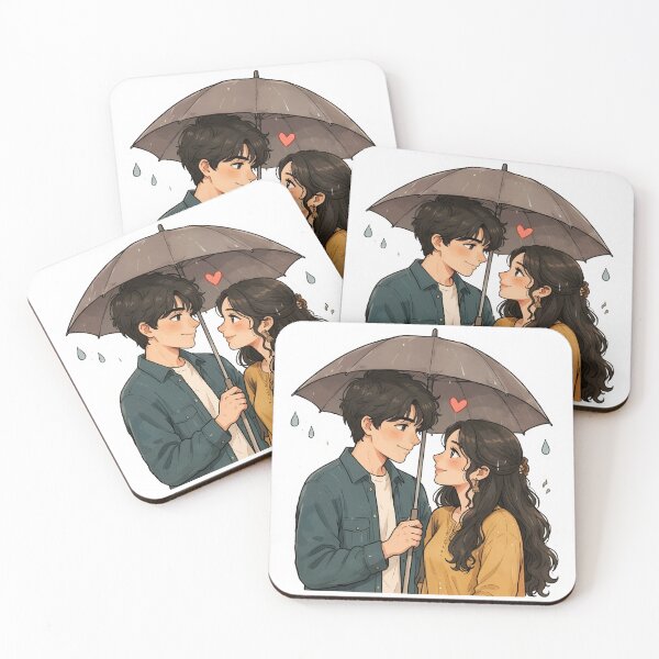 Item preview, Romantic Couple Under Umbrella designed and sold by Charul2dartist.