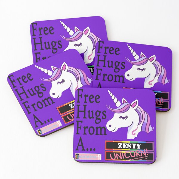 Item preview, Free Hugs From a Zesty Unicorn designed and sold by OnlyDadsForReal.