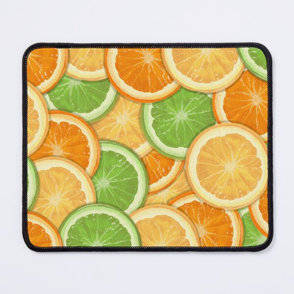 Item preview, Vibrant Citrus Fruit Slices Pattern - Summer Watercolor Orange Lemon Lime designed and sold by Elite Wall Art.