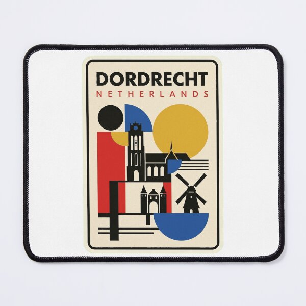 Item preview, Retro Dordrecht Bauhaus Geometric Skyline designed and sold by k3rstman1.