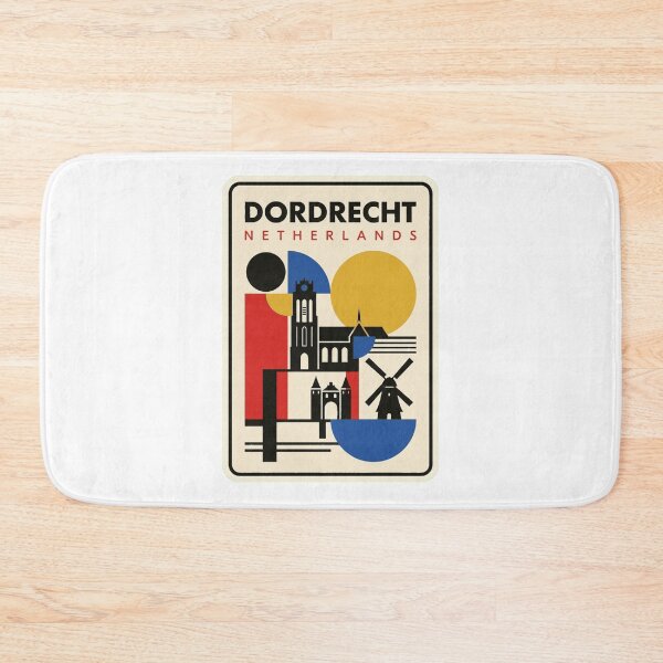 Item preview, Retro Dordrecht Bauhaus Geometric Skyline designed and sold by k3rstman1.