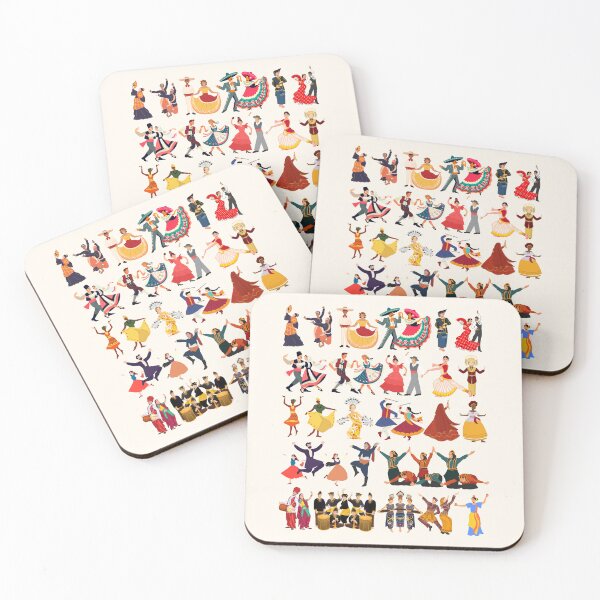 Item preview, Diverse World Cultures Traditional Folk Dance Collage Art designed and sold by HBBS DESIGNS.