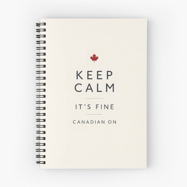 Item preview, Keep Calm It's Fine Canadian On Minimalist Design designed and sold by Sybille-Yates.
