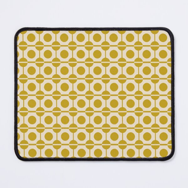 Item preview, Mustard Stem and Dot Retro Pattern designed and sold by OpenFieldNotes.