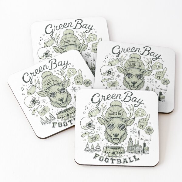 Item preview, Green Bay Football Fan Deer Design designed and sold by renvogelpohl.