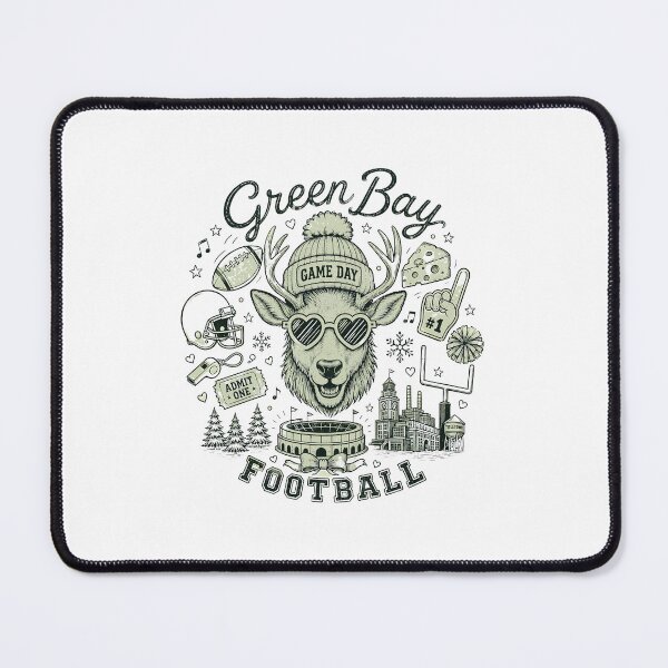 Item preview, Green Bay Football Fan Deer Design designed and sold by renvogelpohl.