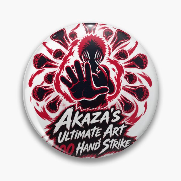 Item preview, Akaza'S Ultimate Art Hand Strike Dynamic Action Illustration | ⭐⭐⭐⭐⭐ designed and sold by wafflemememaker.