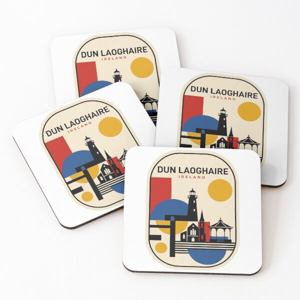 Item preview, Retro Dun Laoghaire Bauhaus Geometric Skyline designed and sold by k3rstman1.
