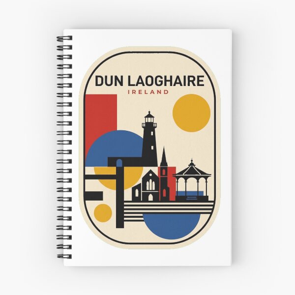 Item preview, Retro Dun Laoghaire Bauhaus Geometric Skyline designed and sold by k3rstman1.