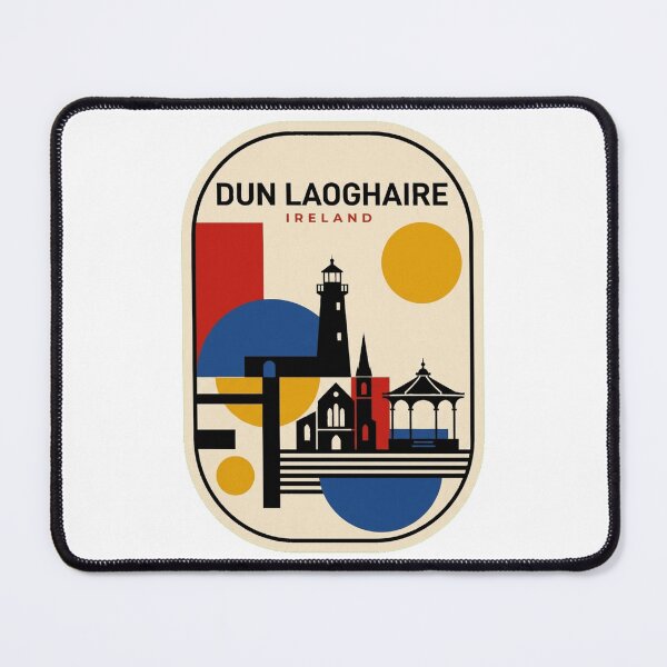 Item preview, Retro Dun Laoghaire Bauhaus Geometric Skyline designed and sold by k3rstman1.