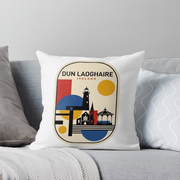 Item preview, Retro Dun Laoghaire Bauhaus Geometric Skyline designed and sold by k3rstman1.