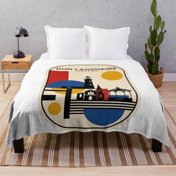 Item preview, Retro Dun Laoghaire Bauhaus Geometric Skyline designed and sold by k3rstman1.