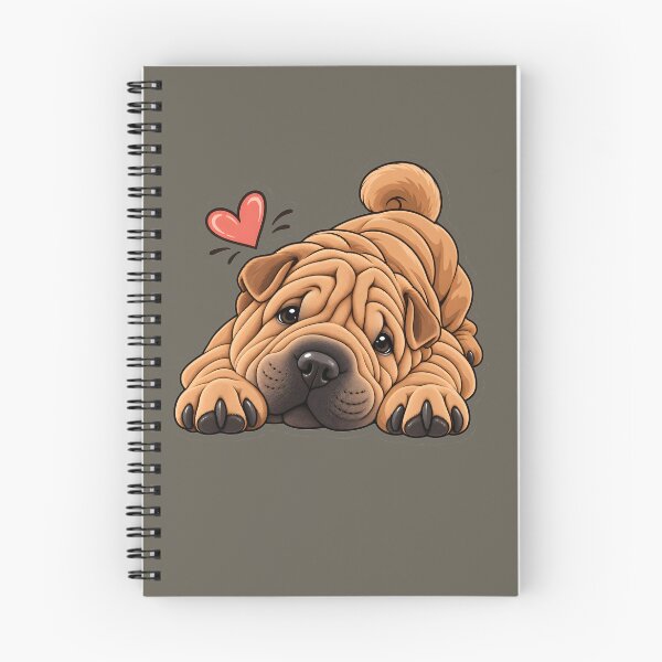 Item preview, sharpei Cute Shar Pei Puppy Love Cartoon designed and sold by MR-HOOBY.