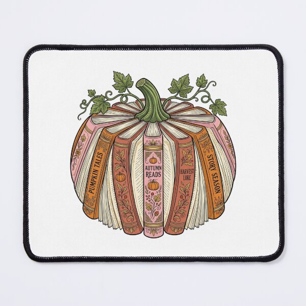 Item preview, Book Pumpkin Autumn Reads Vintage Fall Bookworm Cozy Bookish Illustration designed and sold by raedattia.