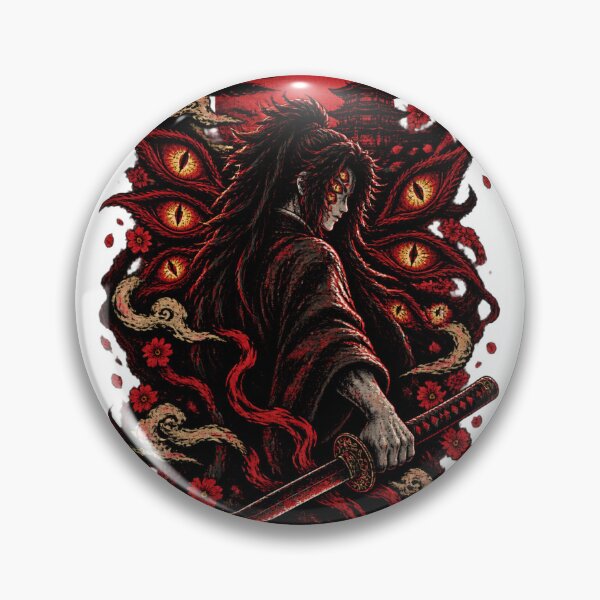 Item preview, Kokushibo Inspired Japanese Demon Slayer Artwork Design | ⭐⭐⭐⭐⭐ designed and sold by wafflemememaker.